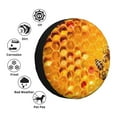 thumbnail image 5 of Easygdp Bees On Hive Honeycomb Wheel Sun Guard, Spare Tire Cover,Universal Trailer Suv Truck Camper Travel,Easy To Install And Remove -17 Inch, 5 of 9