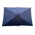 thumbnail image 2 of 6 x 9ft Patio Umbrella Outdoor Waterproof Umbrella with Crank and Push Button Tilt without flap for Garden Backyard Pool Swimming Pool Market, 2 of 5