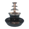 thumbnail image 4 of Fuente de fondue de chocolate eléctrica, máquina de fondue de chocolate de , cascada, de acero inoxidable, para derretir mojar, idea Negro, 4 of 9
