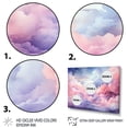 thumbnail image 3 of Designart "Pastel Sky Palette Pink and Blue Hues I" Landscapes Framed Wall Art Decor - Traditional Pink Sky Entryway Framed Wall Art, 3 of 6