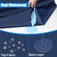 thumbnail image 2 of Mantel de pícnic Spotjoy, elástico, impermeable, 30 x 96 cm, color azul marino, 2 of 8