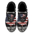 thumbnail image 2 of I Love America and I Hate Politics Shoes Sneakers Black Size 10.5, 2 of 7