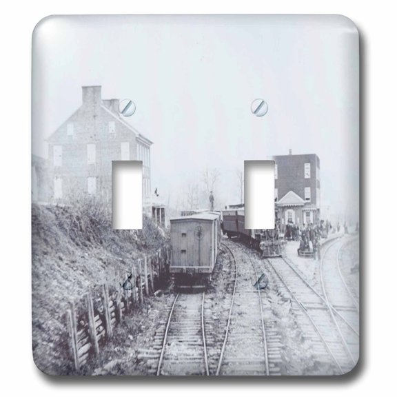 3dRose, 1863 Photo Of Train During Americas Civil War, double toggle switch