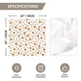 thumbnail image 6 of Sm:)e Maple Leaves Pumpkin Fall Cloth Napkins Set of 6 Reusable Dinner Napkins, Washable Table Napkin for Wedding/Holiday Party/Baby Shower 18"x18", 6 of 6