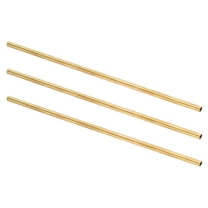 3Pcs Brass Round Tube, 5mm OD 0.5mm Wall Thickness 200mm Length Seamless Tubing