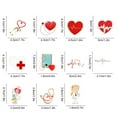 thumbnail image 4 of Qarigey Broches Estetoscopio Dibujos animados Joyas estéticas Esmalte de solapa Navidad Insignia médica Clips Elaboración escolar Accesorios de disfraces XZ4094 Qarigey AP010062-02, 4 of 6