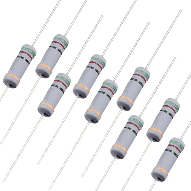 Unique Bargains 100pcs 1W 51 Ohm Carbon Film Resistor 5% Tolerance 4 Color Bands