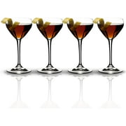 Riedel Nick & Nora Cocktail Glasses for Martini or Margarita Cocktail Drinkware Set of 4