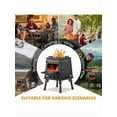 thumbnail image 2 of XX Wood Burning Camp Stove Portable Cast Iron Wood Stove For Outdoor Hiking Picnic BBQ Travel, 2 of 5
