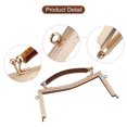 thumbnail image 5 of Metal Purse Frames 2 Pcs Kiss Lock Clasp Embossed Clutch Frame with Handle for Coin Purse Handbag DIY Craft, Gold, 5 of 6