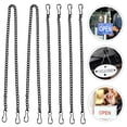 thumbnail image 1 of LITINKIMI 8Pcs Sturdy Black Hanging Chain with Hooks for Picture Hanging and Sign Display, 1 of 8