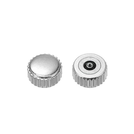 

Uxcell 2Pack 7mm Watch Crown Parts Stainless Steel Flat Head Short Stem 2mm ID Silver Tone