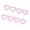 Pink, variant on Heart Shaped Car Stickers Decoration Waterproof Strong Plastic Auto Body Decals Beautiful Pattern for Couples Family