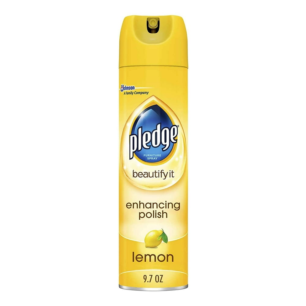 Pledge Beautify It Lemon Enhancing Polish Spray Removes Dust