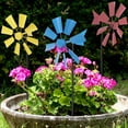 thumbnail image 3 of Idyllic wrought iron multicolor garden plug-in rotating windmill gardening courtyard villa decoration outdoor windmill plug-in, 3 of 9