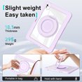 thumbnail image 4 of XYX Shockproof Tablet Case for iPad Pro 11 inch 2024 5th Gen(M4) with 360 Rotating Stand, Slim Lightweight with Pencil Holder, Purple, 4 of 5