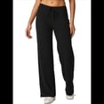 thumbnail image 1 of Pantalones de Pijama con Cordón para Mujer, Pierna , Informales, Cómodos, para Descansar y Hacer Yoga Negro L, 1 of 8