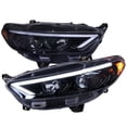 thumbnail image 1 of Spec D Tuning 2LHP-FUS13G-SQ-TM Sequential Switchback Turn Signal LED Bar Projector Headlight with Glossy Black Housing Smoke Lens for 2013-2016 Ford Fusion, 1 of 1