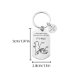 thumbnail image 2 of Humorous Stainless Steel Keychain Pendant For Valentine's Day With Personalized Engraved Text, 2 of 5