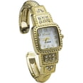 thumbnail image 3 of Blekon Collections Quartz Womens Rhinestone 23mm Case Semi-Cuff Bangle Watch, 3 of 4
