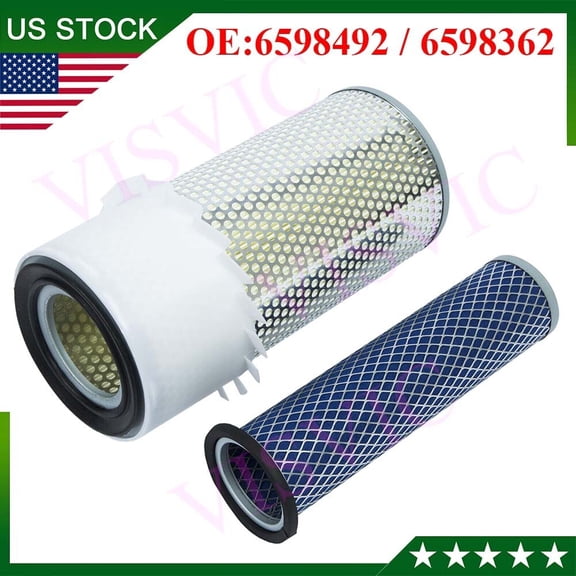 6598492, 6598362 Air Filter Kit Fits For Bobcat 753 S175 S185 T180 T190