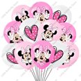 thumbnail image 3 of Globos de látex de Minnie Mouse de 12 pulgadas, 10, 20 y 30 unidades, suministros para fiestas, globos de Minnie rosa para decoración de fiestas de cumpleaños, 3 of 5