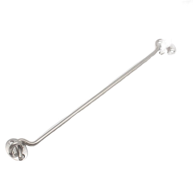 Speravity Cabina de gancho y pestillo de ojo de acero inoxidable con tornillos de montaje para tableros de puerta de Granero accesorios juguetes Herramientas y ferretería Gancho de 12 pulgadas (0110)