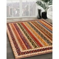 thumbnail image 3 of Ahgly Company Machine Washable Indoor Square Contemporary Sand Brown Area Rugs, 7' Square, 3 of 7