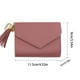 thumbnail image 3 of TechWave Women Fashion Leather Tassel Zipper Underarm Bag Phone Bag Envelope Bag Purse Clutch Bag Belt Buckle Wallets for Women Leather Wallet Men Rose Wallet Small Mens Wallets with Zipper Teenage, 3 of 4