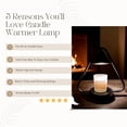 thumbnail image 4 of Electric Candle Warmer Lamp with Timer and 3 Brightness Settings, Two Bulbs Included, Stylish Design, Fits Candles Up to 6 Inches in Height, 4 of 8
