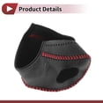 thumbnail image 4 of Cubierta de pomo de cambio antideslizante Unique Bargains, protector de mango de cambio para Kia Soul 2020-2023, cuero sintético negro y rojo, 4 of 6
