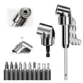 thumbnail image 1 of GFHFHITJ Bend Screwdriver Angle Wrench Attachment Adapter 2024 Corner Tool Screw Hub with Multi-function Bend Screwdriver Bit 1/4 Inch Hex Shank Angle Gear for Garage Builders, 1 of 1