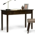 thumbnail image 2 of Pemberly Row Wood Transitional 48" Writing Office Desk in Tobacco Brown, 2 of 6
