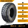 Set 4 Premium Free Country ATV/UTV Tires 26x912 & 26X1112 8PR w/Scuff
