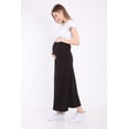 thumbnail image 3 of LVMA9030 - Womens Maternity Maxi Length Skirt Stretch with Waistband, 3 of 12