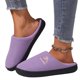 thumbnail image 5 of Casa mullidas felpa antideslizantes para hombres y mujeres (40-41) Morado, 5 of 9
