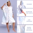 thumbnail image 6 of SAVIOR HEAT Hooded Surf Poncho Towel for Women & Men, Oversized Quick-Dry Microfiber Changing Robe with Pockets, Wearable Beach Cover Up for Swimming, Surfing, Pool, Camping & Travel, 6 of 11