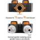 thumbnail image 4 of Protractor digital, transportador cuadrado de acero inoxidable de 200mm, con ajuste cero y función de bloqueo, pantalla LCD, medición multiángulo 360 Feliz Sencillez, 4 of 4