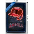 thumbnail image 3 of MLB Los Angeles Angels - Neon Helmet 23 Wall Poster, 22.375" x 34" Framed, 3 of 6