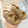 thumbnail image 2 of LUOGENLI Slippers Slippers for Girls Size 6 Boys' Sandals Summer Little Girls' Casual Beach Shoes Children's Fashion Open Toe Soft Sole Baby Shoe Trend Girls Slippers Size 1 Khaki 22, 2 of 7