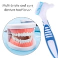 thumbnail image 1 of Cepillo de dientes para limpieza de prótesis dentales Mango antideslizante de cerdas multicapa (azul) Ndcxsfigh  Cuidado Belleza, 1 of 6