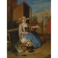 thumbnail image 3 of Pieter Angillis 15x18 Black Modern Framed Museum Art Print Titled - Vegetable Seller, Covent Garden (ca. 1726), 3 of 5