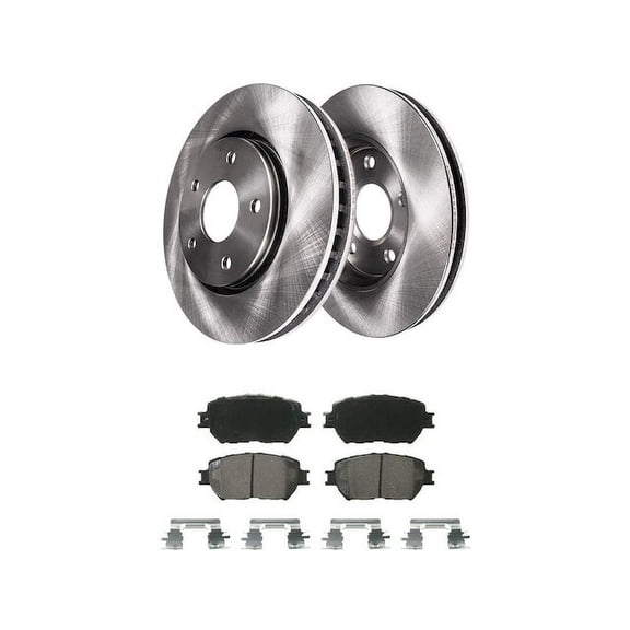 Front Brake Pad and Rotor Kit - Compatible with 2002 - 2005 Toyota Camry 2003 2004