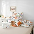 thumbnail image 5 of Kawaii Fox Comforter Set 7 Piece Bed in a Bag Twin,Mushroom Floral Cartoon Animal Bedding Sets Watercolor Flowers Leaves Sheet Set with Comforter, 5 of 5