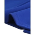 thumbnail image 5 of DARING DIVA Pleated Cap Sleeve V Neck Shift Office Work Dresses XS Royal Blue, 5 of 6