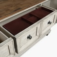thumbnail image 6 of New Classic Furniture Mariana Solid Wood Dresser with Mirror in Vintage Cream, 6 of 10