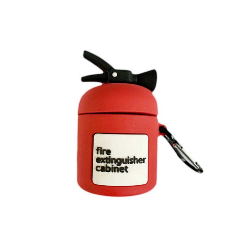 Fire Extinguisher Shape Portable Universal Silicone Protection Cover  Headphone Protector For AirPods 2/1 Protective Case T9 - Walmart.com