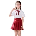 thumbnail image 3 of Shadoumai Uniform Skirts for Girls Elastic High Waist Pleated Tennis Skirt School Outfits with Undershorts, 3 of 6