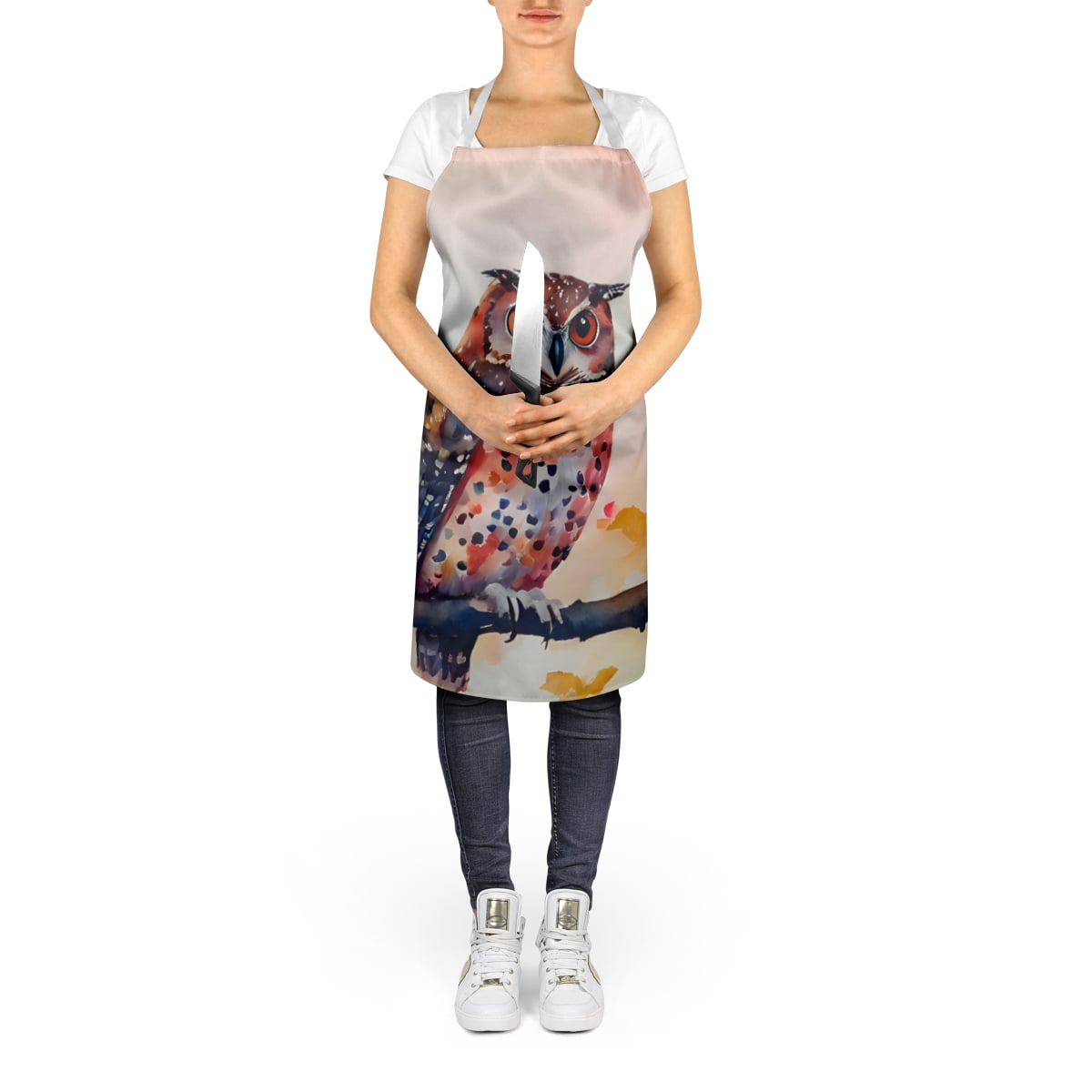 Elf Owl Apron 27 in x 30 in