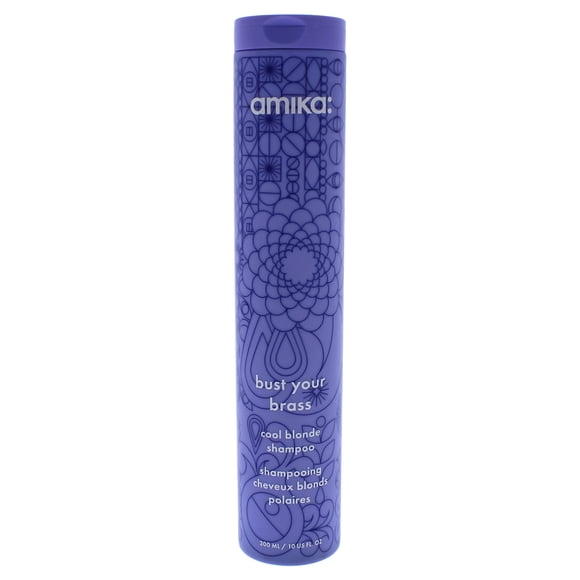 Bust Your Brass Cool Blonde Shampoo by Amika for Unisex - 10 oz Shampoo